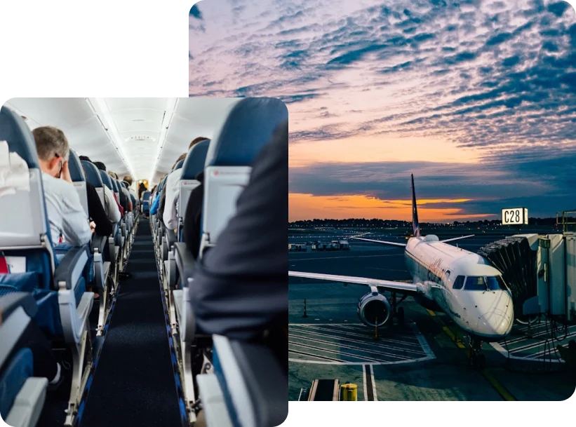 Airport compensation claim illustration